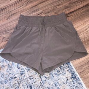 #70. all in motion - Taupe Utility Jogger Shorts - Drawstring Waist